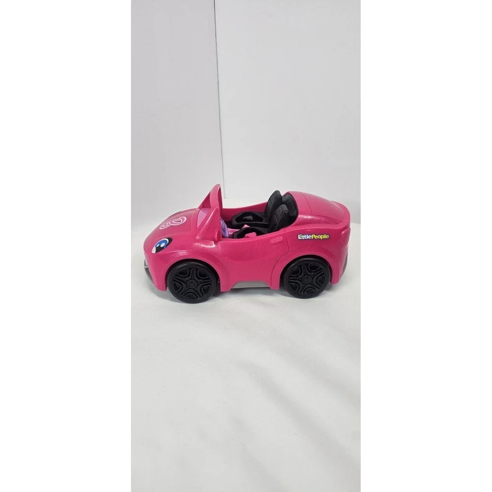 Fisher-Price Little People‎ Barbie Pink Convertible Cruiser Car ONLY Sounds Work